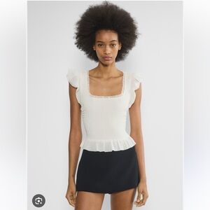Aritzia Wilfred Celia Top, Ivory, Small
